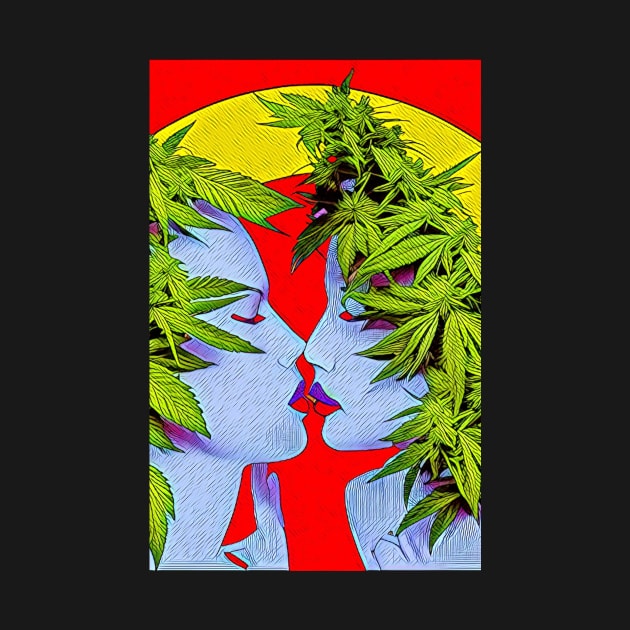 Ganja Girl Kisses by Liesl Weppen