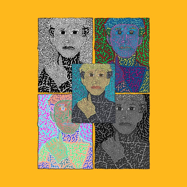 Andy Warhol - Montage Pop Art Style by NightserFineArts