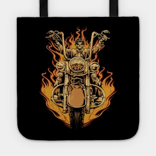 Bikers Skull Tote