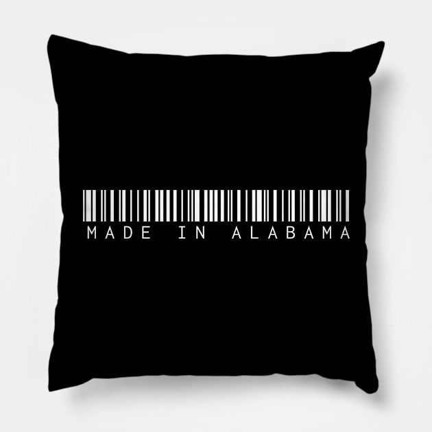 Made in Alabama State Pillow by Novel_Designs