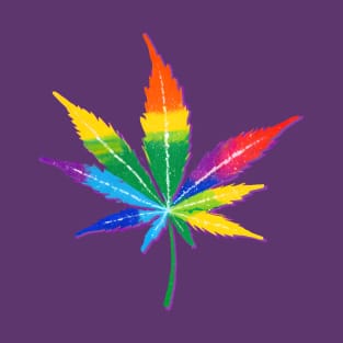 Colorful Cannabis Leaf T-Shirt