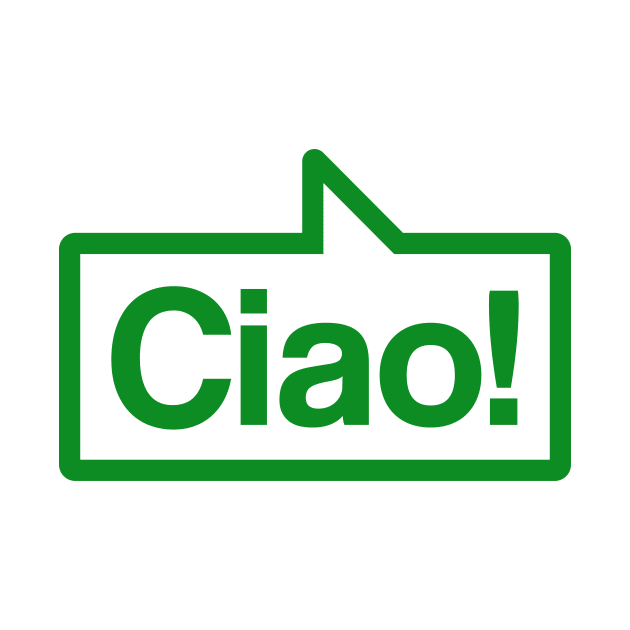 Ciao - Talking Shirt (Green) by jepegdesign