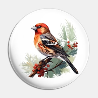 Finch Bird Pin