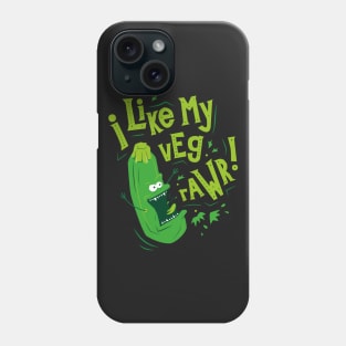 I Like my Veg Rawr! Crazy Vegetable Phone Case