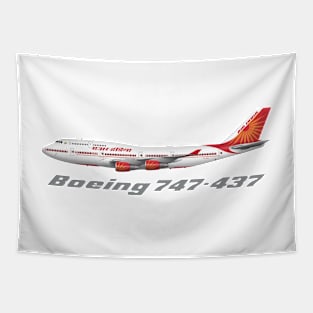 Air India 747-400 Tee Shirt Version Tapestry