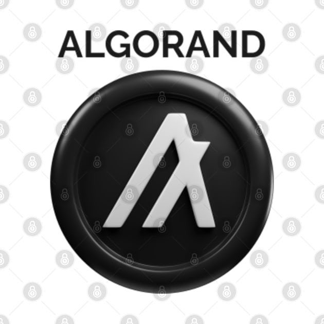 ALGORAND 3d front view rendering cryptocurrency by YousifAzeez