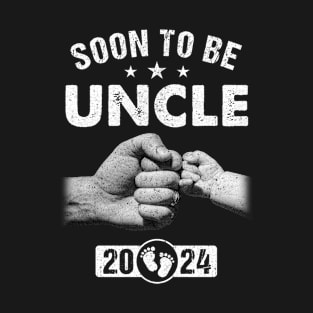 Soon To Be Uncle Est 2024 Fathers Day First Time New Uncle Youth T-Shirt