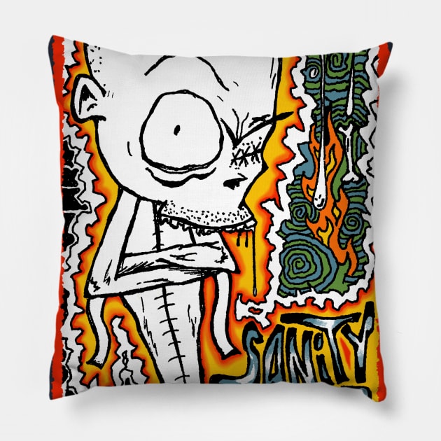 Shattered Sanity Pillow by TommyVision