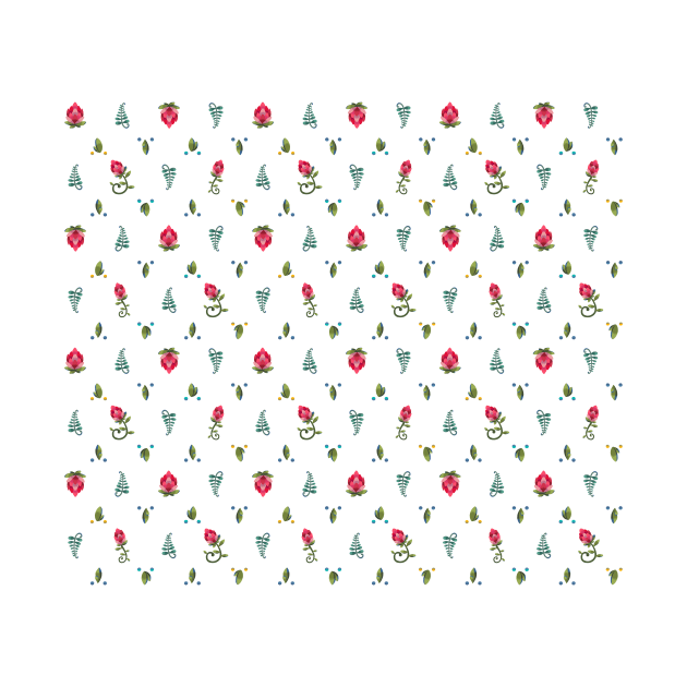 Simple Protea Flower Pattern by maak and illy