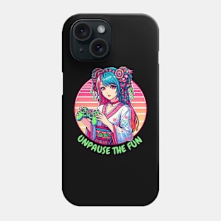 Unpause the fun gamer girl Phone Case