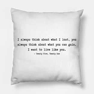 Twenty Five Twenty One quotes Pillow