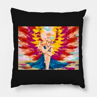 Watercolor Angel Pillow