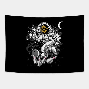 Astronaut Bowling Binance BNB Coin To The Moon Crypto Token Cryptocurrency Blockchain Wallet Birthday Gift For Men Women Kids Tapestry