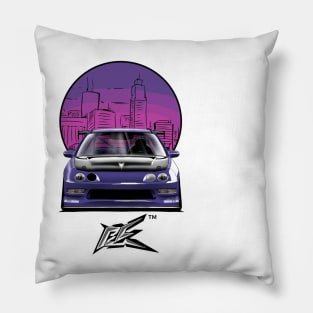 integra type r racecar lowered violet Pillow