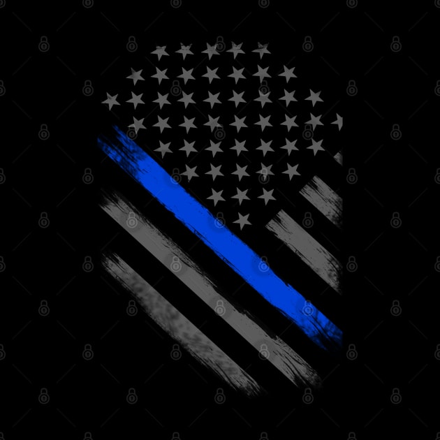 Thin Blue Line Flag Tactical by bluelinemotivation