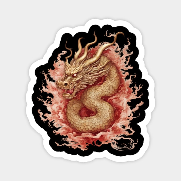 Fire Dragon Magnet by animegirlnft