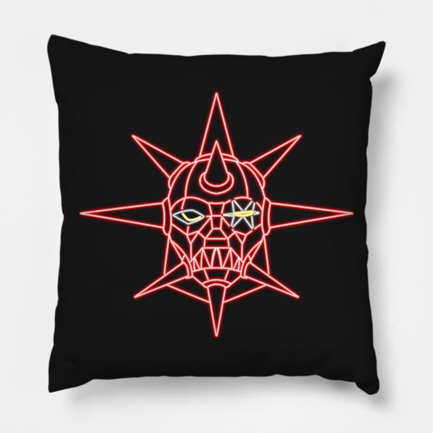 Monstar neon Pillow by AlanSchell76