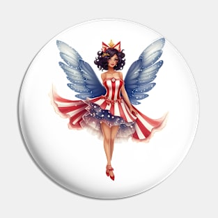 4th of July Fairy #3 Pin