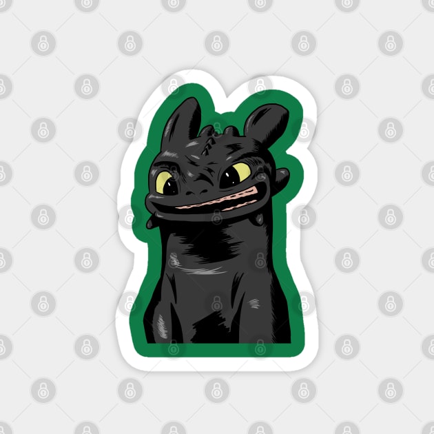 Toothless Magnet by Black Snow Comics