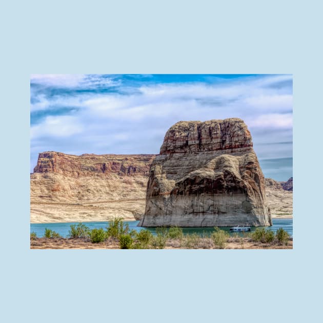 Lone Rock - Lake Powell - Utah by Debra Martz