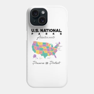 'Hiking US National Parks' Awesome Mountain Gift Phone Case