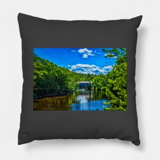 Henniker Covered Bridge Pillow