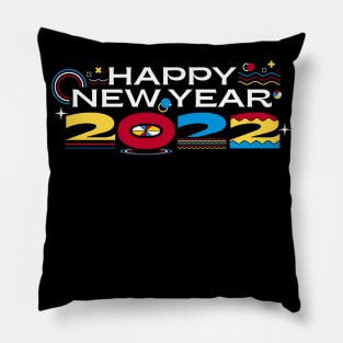 HAPPY NEW YEAR TYPEFACE Pillow