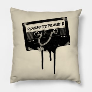 Rockford Peaches - Black Cassette Music Pillow