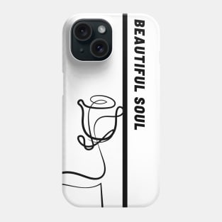 Beautiful Soul - Aesthetic Black Rose Phone Case