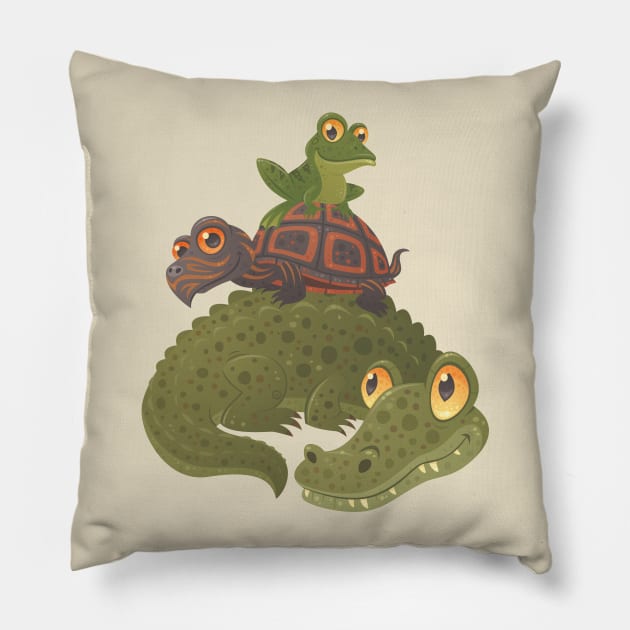 Swamp Squad Pillow by fizzgig