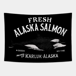 Vintage Alaskan Salmon Tapestry