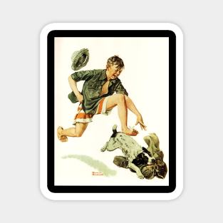 A Boy's Best Friend 1919 - Norman Rockwell Magnet