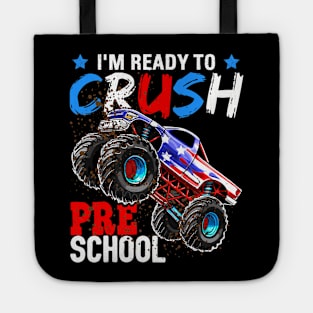 Ready to Crush Preschool Monster Truck Back to School s Tote