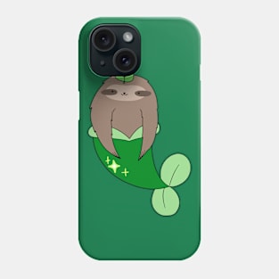 Leaf Mermaid Sloth Phone Case