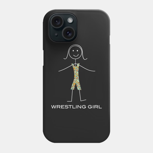 Funny Womens Wrestling Design Phone Case by whyitsme