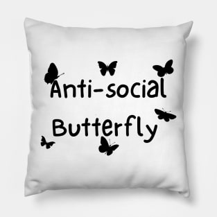 Anti-Social Butterfly Pillow