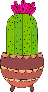 Cute Cactus Design #43: Pretty Sweet Cactus Magnet