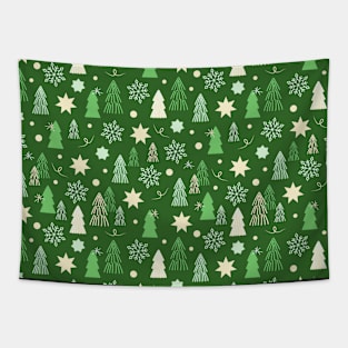 christmas forest Tapestry