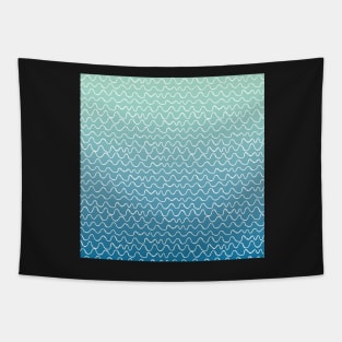 Zen Water Pattern with Lines Tapestry