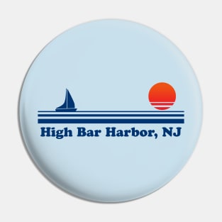 High Bar Harbor, NJ - Sailboat Sunrise Pin