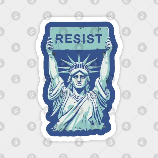 Anti-Trump Resist Not My President Magnet by Creatifly Graphic Tees