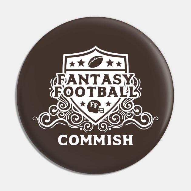 Fantasy Football Commish Pin by FantasySportsSpot