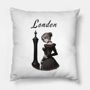 Lady in London Pillow