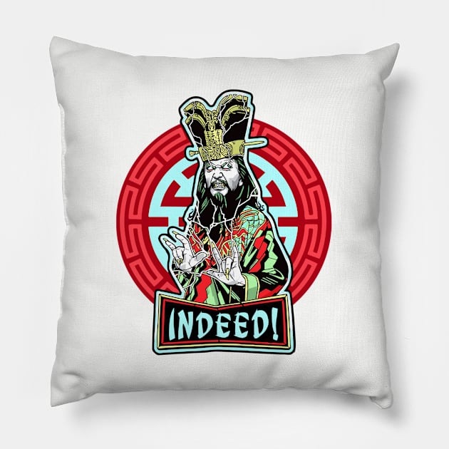 Indeed! (Alt Print) Pillow by Miskatonic Designs