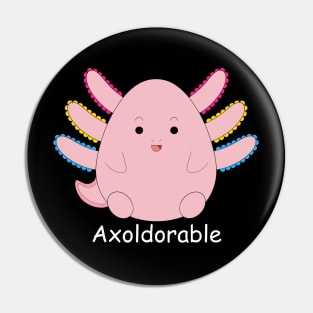 Axolotl Cutie Pansexual Pin