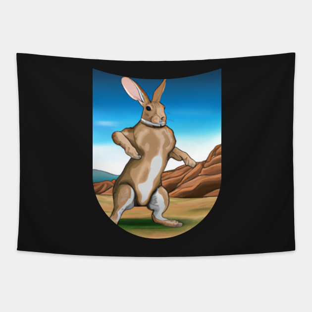 Strong Bunny Tapestry by Shadowbyte91