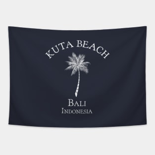 Kuta Beach - Bali - Indonesia Vintage Palm Tree Tapestry