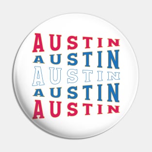 TEXT ART USA AUSTIN Pin