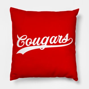 Cougars Script Pillow