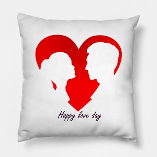 valentine's day red heart celebration Pillow